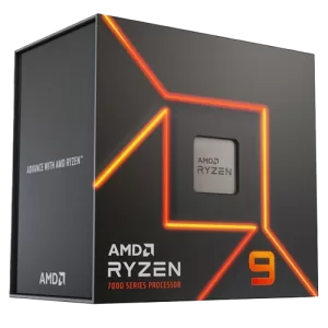 AMD 7950X 3D Desktop Processor side view of box