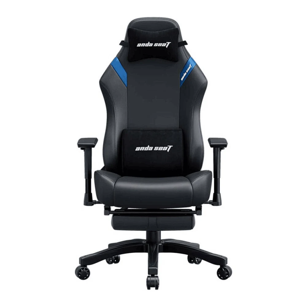 andaseat-luna-pro-gaming-chair-black-blue AndaSeat Luna Pro Gaming Chair with Footrest Black & Blue