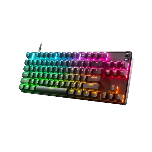 SteelSeries APEX 9 TKL​ Gaming Keyboard, OptiPoint optical switches, 1.5mm keystroke, 0.2ms response time, 33% faster actuation