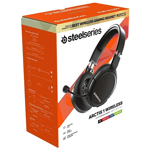 SteelSeries Arctis 1 Wireless Gaming Headset, compatible with PlayStation 5's Tempest 3D AudioTech, 98 dBSPL Headphone Sensitivity