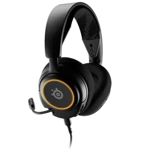 SteelSeries Arctis Nova 3 Wired RGB Gaming Headset, High Fidelity Drivers, 360° Spatial Audio, AirWeave Memory Foam