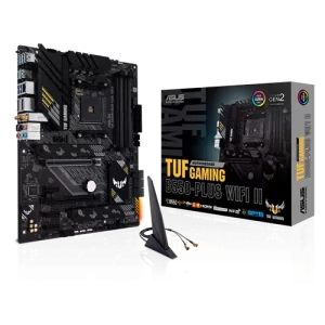 Asus TUF Gaming B550-Plus WiFi II Motherboard close to the box