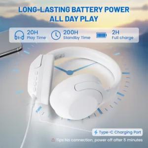 attack-shark-g300-anc-foldable-ultra-light-dual-mode-headphones-white 1