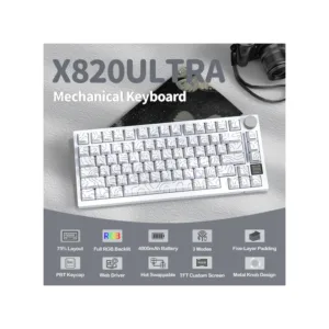attack-shark-x820ultra-tri-mode-gasket-mechanical-keyboard-white-contours 1