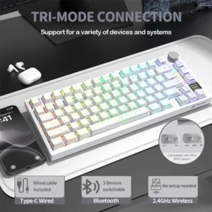 attack-shark-x820ultra-tri-mode-gasket-mechanical-keyboard-white-contours 2