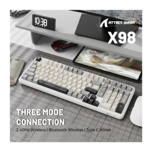 attack-shark-x98-full-size-wireless-mechanical-keyboard-white 2