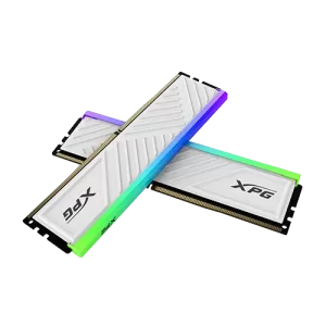 ADATA XPG SPECTRIX D35G 16GB (2x8GB) RGB DDR4 Desktop Memory Kit, 3200 MHz Clock Speed, CL16 Latency, Supports Intel XMP 2.0, 1.35V, RoHS Compliant, White | AX4U32008G16A-DTWHD35G