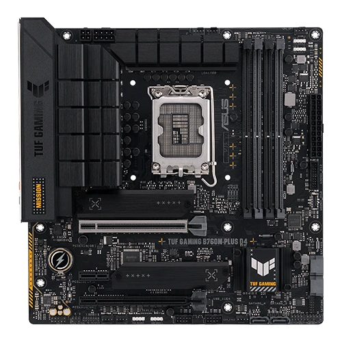 ASUS TUF GAMING B760M-PLUS D4 Micro-ATX Motherboard front view
