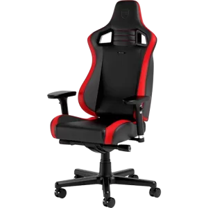 Noblechairs EPIC Compact Gaming Chair Black/Carbon/Red, Highly Sustainable PU Leather