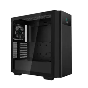 Side view of DeepCool CH510 Mesh Digital Black Mid-Tower ATX PC Case