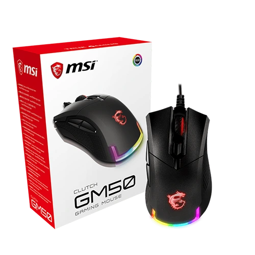 MSI CLUTCH GM50 Gaming Mouse Close to the Box