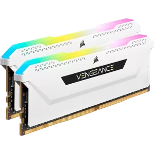 Corsair VENGEANCE RGB PRO SL 2x16GB DDR4 DRAM 3600MHz C18 Memory Kit – White, XMP 2.0, 2133MHz SPD Speed, 1.2V SPD Voltage, 1.35 Tested Voltage