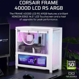 corsair-frame-4000d-lcd-rs-argb-premium-mid-tower-pc-case-white 1