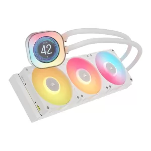 corsair-icue-link-titan-360-rx-lcd-liquid-cpu-cooler-white 2