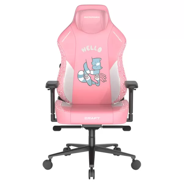 dxracer-craft-pro-hello-human-cat-large-gaming-chair-pink
