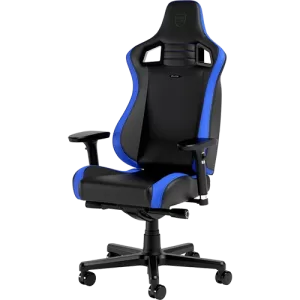 Noblechairs EPIC Compact black/carbon/blue Gaming Chair, Adjustable Seat Depth, Locking mechanism to stay in place