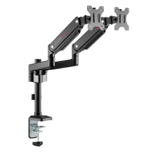 gameon-pole-mounted-gas-spring-dual-monitor-arm-black 1