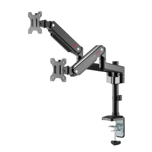 gameon-pole-mounted-gas-spring-dual-monitor-arm-black 2