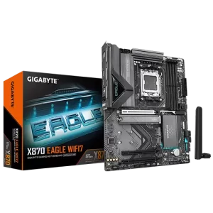 GIGABYTE X870 EAGLE WIFI7 AM5 ATX Motherboard, AMD X870 Chipset, For AMD Ryzen 9000/8000/7000 Series Processors