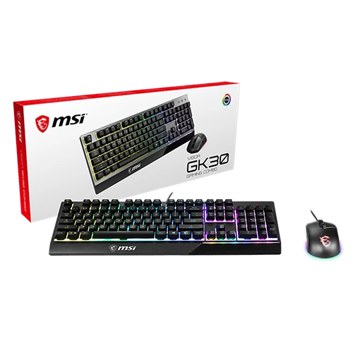 MSI VIGOR GK30 COMBO Keyboard & Mouse Close to the Box