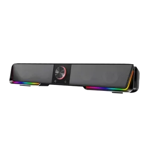 Redragon Darknets GS570 BT speaker, 4 Different Mode RGB Lights, 2 Channel Stereo Core, BT 5.0, 65db Sound, 150Hz-20kHz Freq, Classic Volume Button