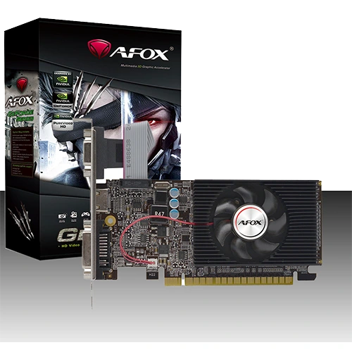 AFOX GT 610 2GB Graphics Card close to the box view