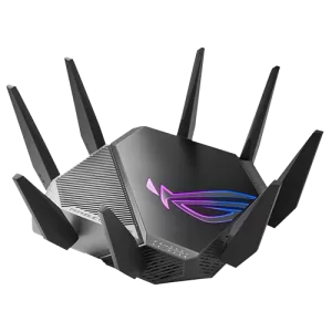 ASUS ROG Rapture GT-AXE11000 WiFi 6E Gaming Router 8 antenas for wide range of coverage and strong signals