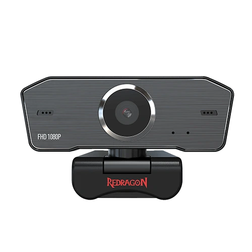 Redragon Hitman GW800 1080P Webcam with built-in Dual Microphone, 360-degree Rotation, 2.0 USB, Easy to Mount, Plug & Play