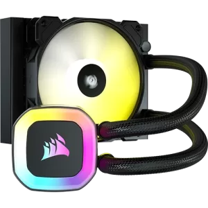 CORSAIR H55 RGB Liquid CPU Cooler with 120mm Cooling Fan RGB View