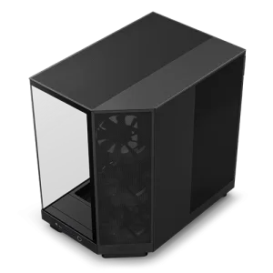 NZXT H6 Flow Compact Dual-Chamber Airflow Mid-Tower ATX Case Black | CC-H61FB-01