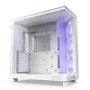NZXT H6 Flow RGB Compact Dual-Chamber Airflow Mid-Tower PC Case White | CC-H61FW-R1