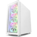 h7-elite-white Gaming PC Case front view