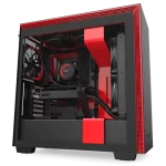 H710 ATX Mid Tower Gaming PC Case Black/Red