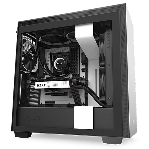 H710 ATX Mid Tower White Gaming PC Case