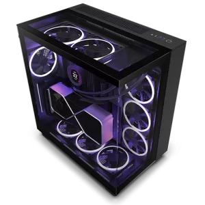 NZXT H9 Elite ATX Mid-Tower Case with Dual Chamber Black