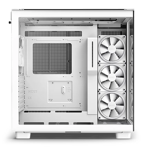 NZXT H9 Flow Dual-Chamber Mid-Tower ATX Gaming PC Case, High-Airflow Top  Panel, Temp