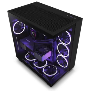 NZXT H9 Flow Dual-Chamber PC Case Black