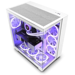 NZXT H9 Flow Dual-Chamber PC Case White