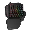 Redragon k585 DITI One-Handed RGB Mechanical Gaming Keyboard, Blue Switches, 7 Onboard Macro Keys, Detachable Wrist Rest, 42 Keys