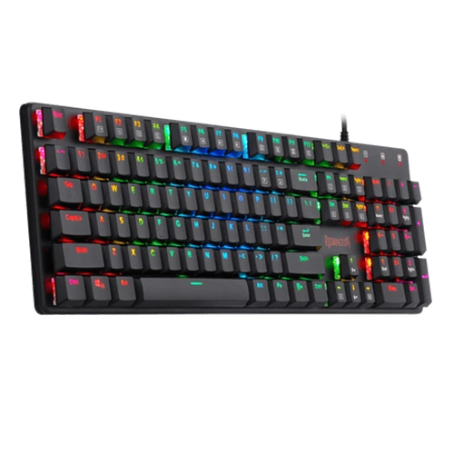Redragon K589 Shrapnel Mechanical Gaming Keyboard, RGB Backlit, 104 Anti-ghosting keys, Ultra-thin Keycaps, OUTEMU Low Profile Red Switches