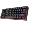 Redragon K617 Fizz RGB Gaming Keyboard Black, Red Switches with 61 Keys, Hot-Swappable, 20 Presets Backlighting, Detachable Type-C Cable, English Layout, Vibrant RGB