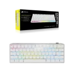 Corsair K70 PRO MINI WIRELESS RGB 60% Mechanical Gaming Keyboard — White Close to the box