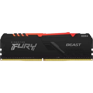 front view of 16GB DDR4 Fury Beast KF436C18BBA/16 Memory