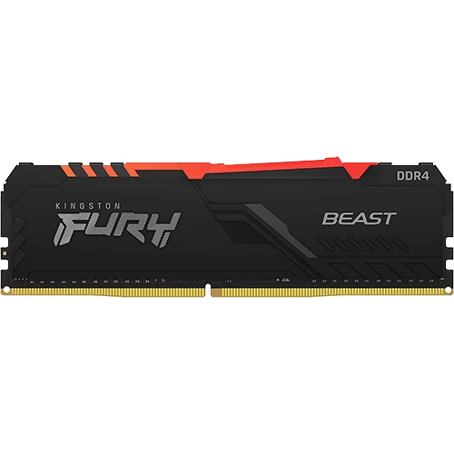 front view of 16GB DDR4 Fury Beast KF436C18BBA/16 Memory