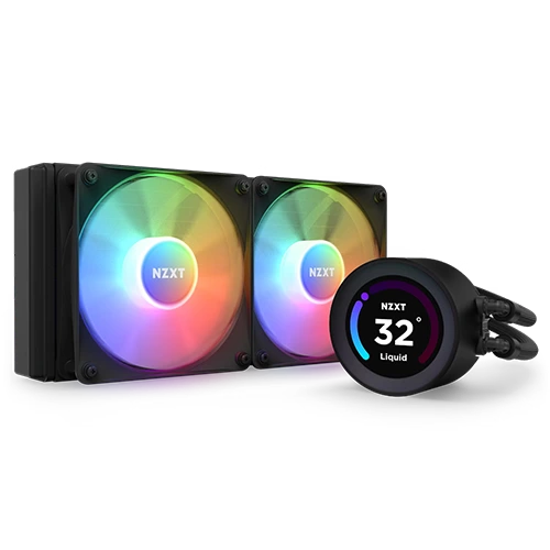 Kraken Elite 240 RGB 240mm AIO Liquid Cooler Black with LCD Display and RGB Fans