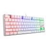 Redragon Kumara K552-RGB Mechanical Gaming Keyboard White, Red Switch, TKL 87 keys, RGB Backlit