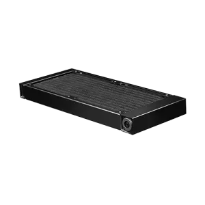 E-shaped micro water-channel design can effectively enhance the heat circulation efficiency and enlarge the thermal contact area.