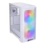 front view with RGB Fans LANCOOL 215 E-ATX PC Case White