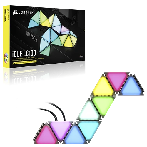 Corsair iCUE LC100 Case Accent Lighting Panels Close to the box