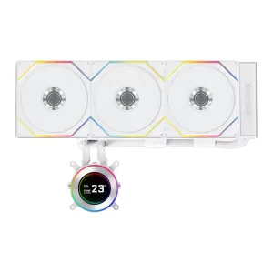 lian-li-hydroshift-ii-lcd-c-360tl-white-cpu-cooler-with-lcd 1